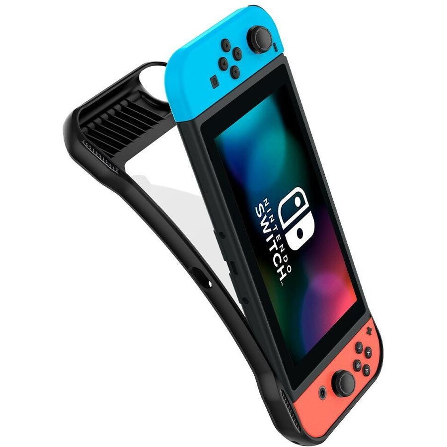 Carcasa Spigen RUGGED ARMOR pentru Nintendo Switch, neagră