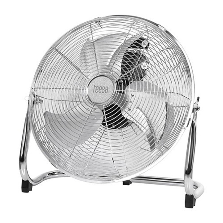 Ventilator podea, 3 viteze, 50 W, diametru elice 30 cm, grilaj metalic