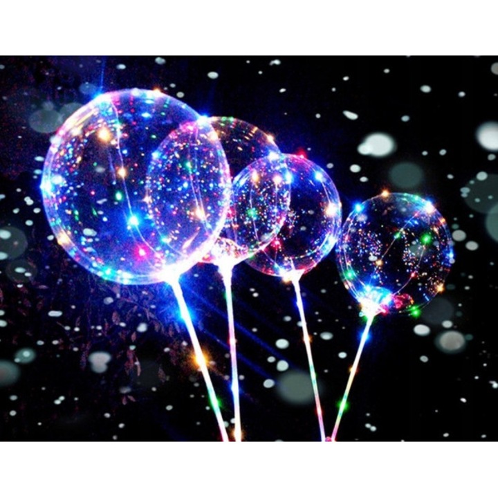 Комплект LED балони, GGV, 10 бр., кръгли, многоцветни