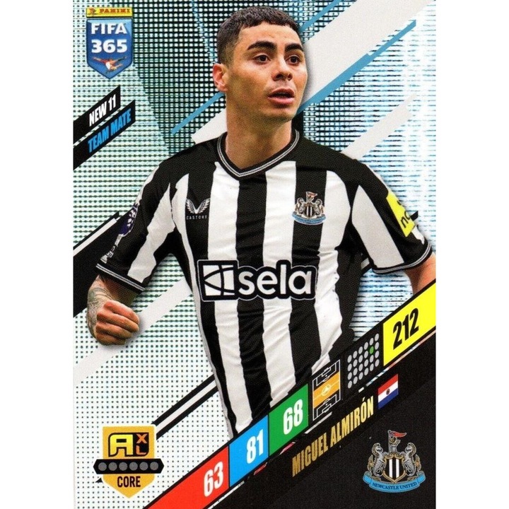 Cardonas Panini Adrenalyn XL 365 2024 NEW11 Мигел Алмирон, Нюкасъл Юнайтед