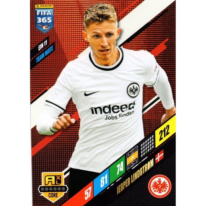 Cartonas Panini Adrenalyn XL 365 2024 EIN11 Jesper Lindstrom, Eintracht Frankfurt