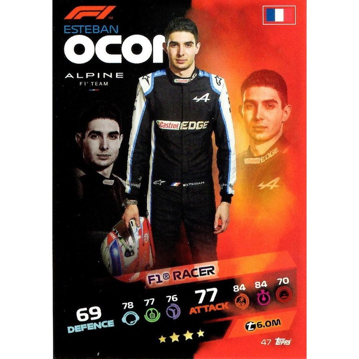 Настолни игри, Turbo Attax 2021, Естебан Окон, Комплект карти F1