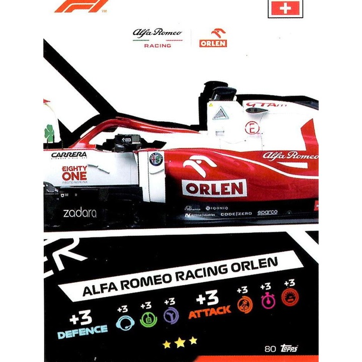 Cardonas Topps Turbo Attax 2021 Alfa Romeo Racing ORLEN F1