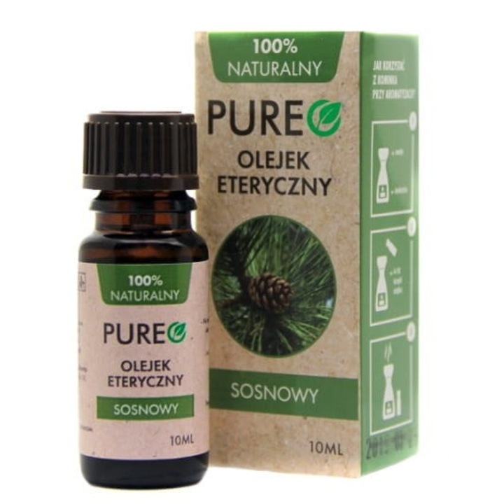 Pureo fenyő illóolaj 10 ml, masszázshoz, inhalációhoz, 100%-ban természetes, Ausztria