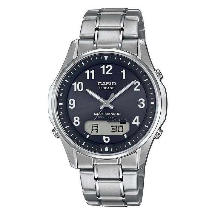 Ceas barbatesc Casio Lineage LCW-M100TSE-1A2, tytan, 40mm, bratara, waterproof 50m