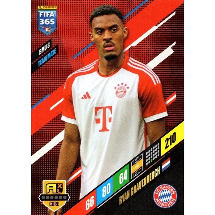 Футболна картичка Panini, Adrenalyn XL 365 2024, BMU8 Райън Гравенберх, ФК Байерн Мюнхен