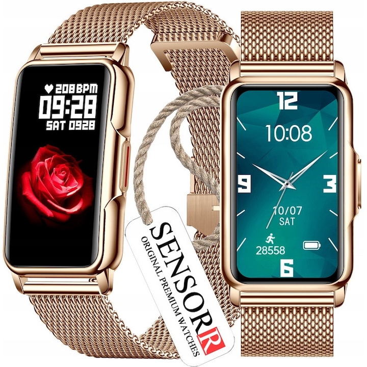 Bratara Fitness Nedis Ritm Cardiac Ecran 1.69inch Apelare prin Bluetooth IP68 Negru