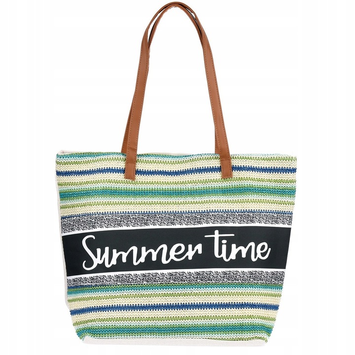 Strandtáska, Summer Time modell, azték motívumokkal, nagy, 50x34x16cm, cipzárral, párnázott