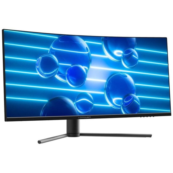 LCD monitor 34", LC-Power, 3440x1440, 1ms, 180Hz, Fekete
