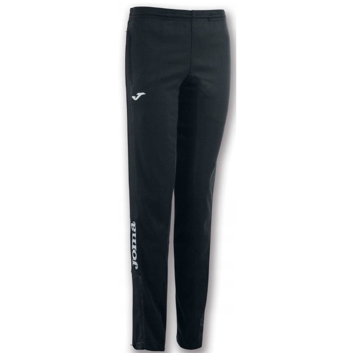 Joma női sportnadrág, edzőnadrág, fekete, poliészter, szűkülő szabású