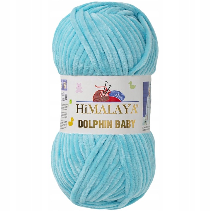 Himalaya textilfonal, Wloczka Dolphin Baby, 100% poliészter, 100g, 120m, többszínű