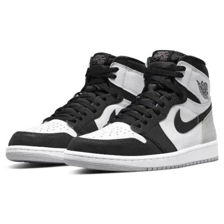 Pantofi sport, Jordan, Air Jordan 1 Retro High OG, Piele naturala, Negru/Alb, 47.5 EU