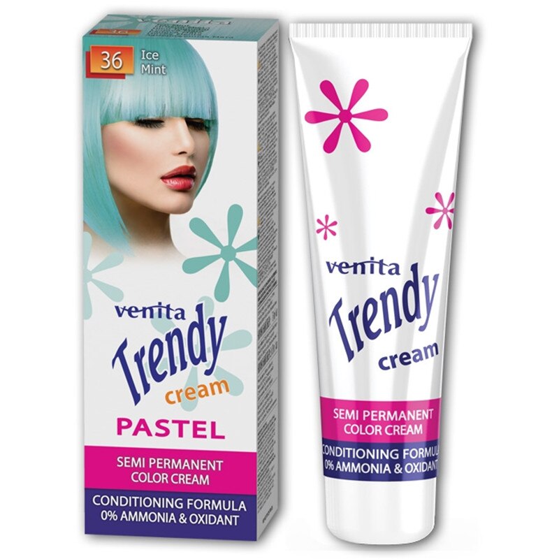 Vopsea semipermanenta Venita Trendy Cream 36 ice mint