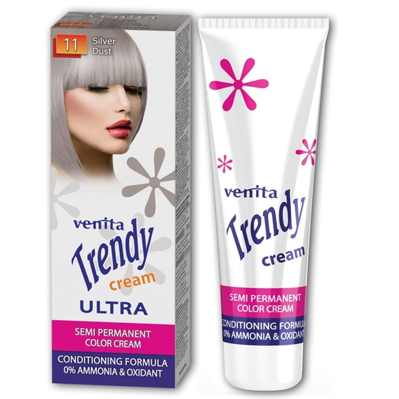 Vopsea semipermanenta Venita Trendy Cream 11 silver dust