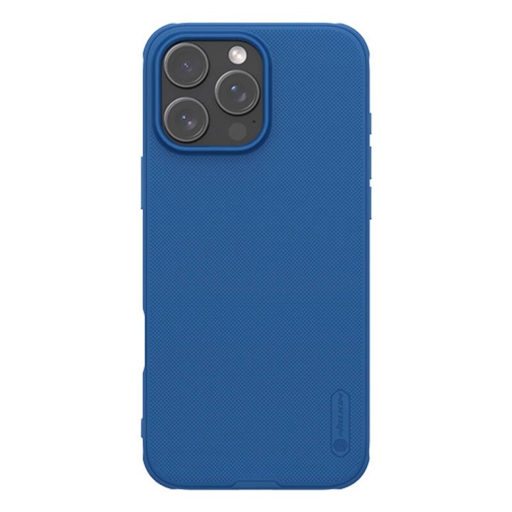 Etui pentru telefon, Nillkin Super Frosted Shield Pro Magnetic, albastru, pentru iPhone 16 Pro