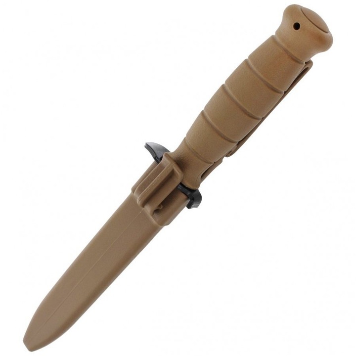 Cutit Glock FM 81, lama fixa din otel, maner din polimer, maro, 290x163mm