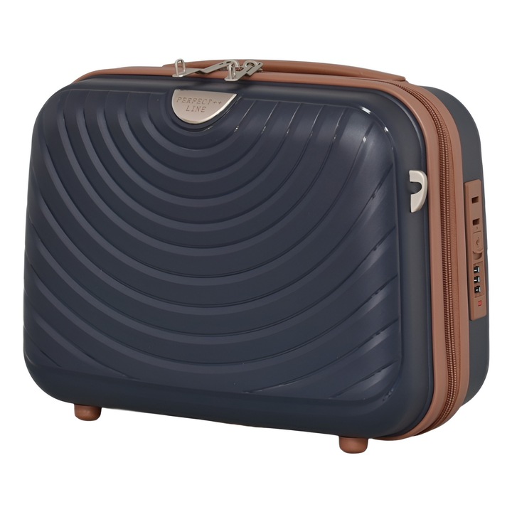 Чанта за ръчен багаж PERFECT++LINE PP 88005, 33/27/17 см, Тъмносиня