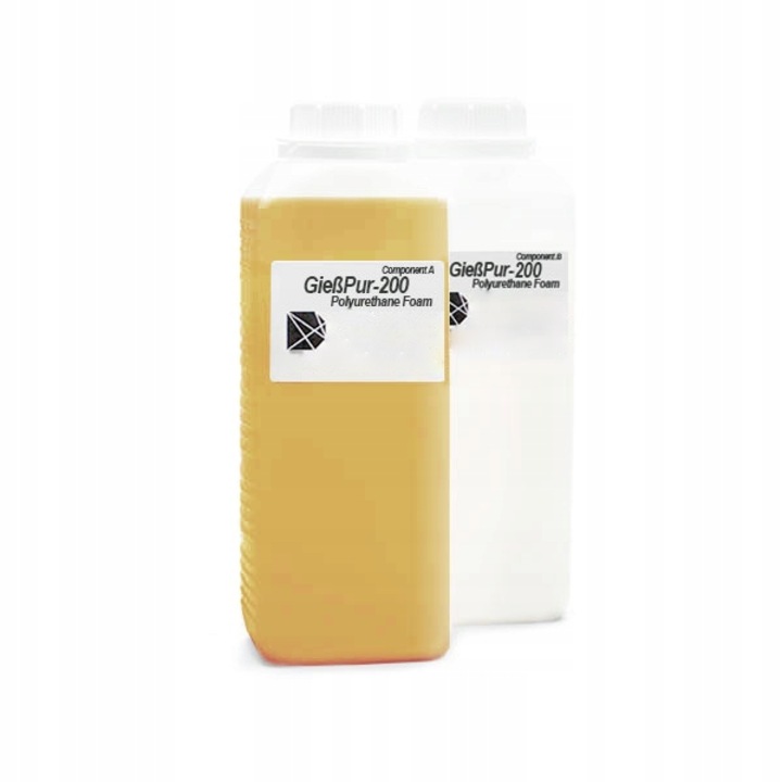 Set spuma si lichid poliuretan, DCRA, 200 kg/m3, 2.1 kg, galben/transparent