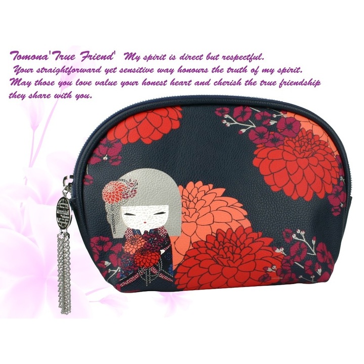 Pouch accesorii Jad, Kimmidoll Tomona, 18.5x15.5x4cm, multicolor