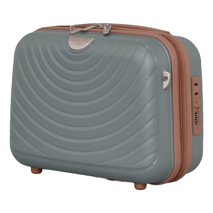 Чанта за ръчен багаж PERFECT++LINE PP 88005, 33/27/17 см, Сива