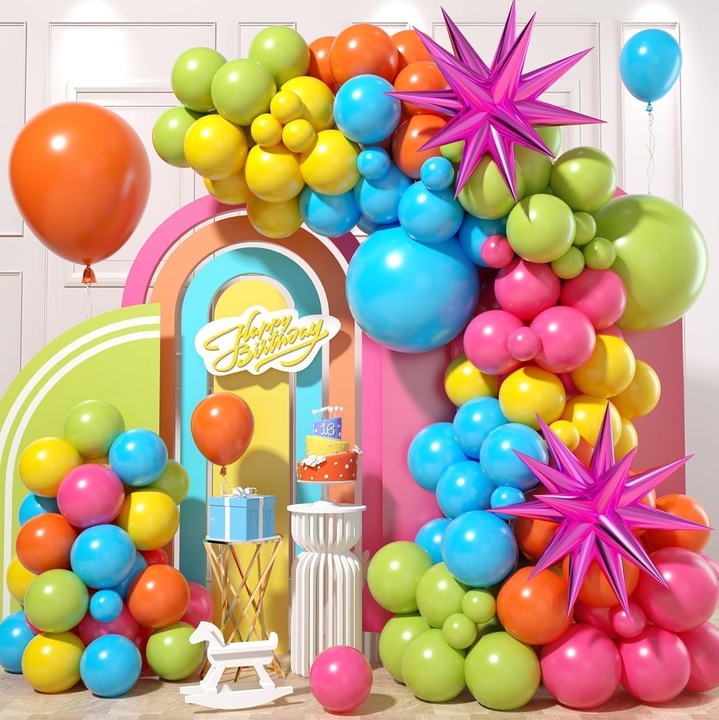 Set 115 Baloane, Multicolor, Carodis, Accesorii Incluse