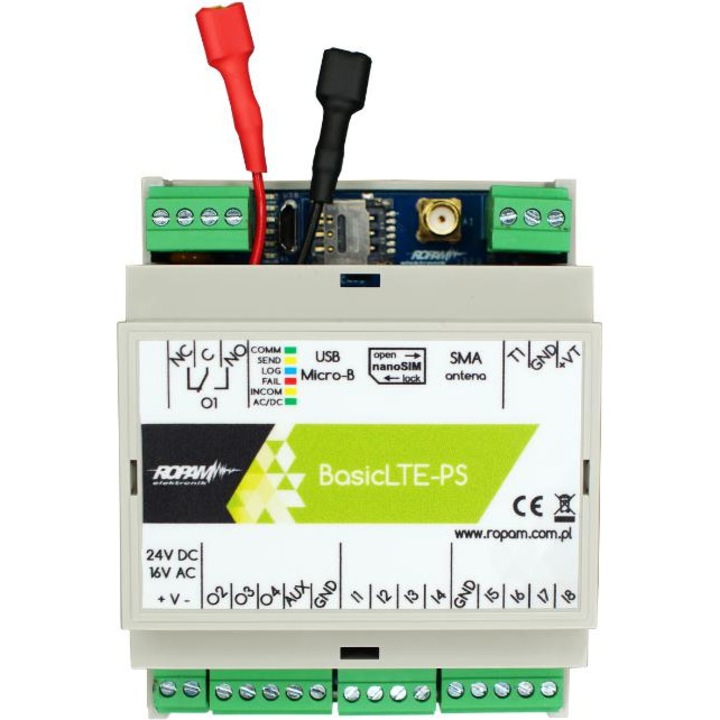 Модул за известяване и управление ROPAM Basic4G-PS-D4M, LTE (2G/4G)