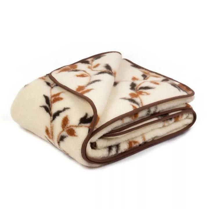 Patura din lana merinos, Kampol, 160x200cm, hipoalergenica, confortabila