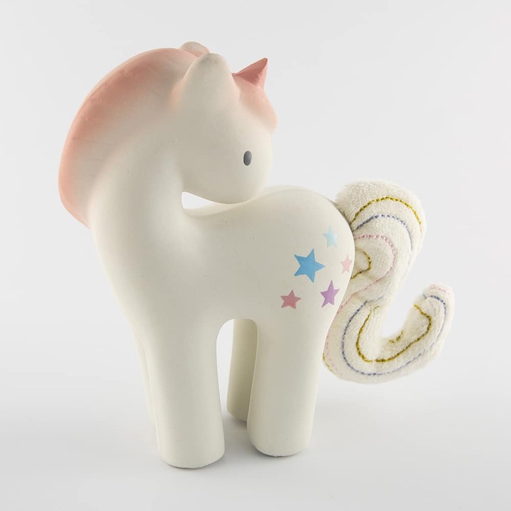 Tikiri játék, unikornis, többszínű, 13cm, gumi