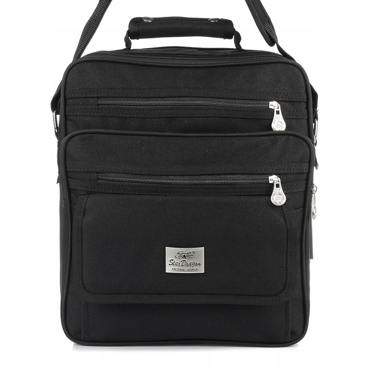 Férfi táska Star Dragon 9965 strapabíró fekete 31x34x9cm