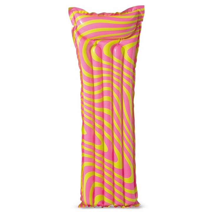 Надуваем матрак Intex 183x69см, розов, за плажа