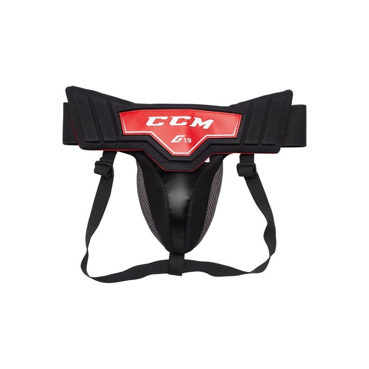 CCM 1.9 jockstrap, fejlett védelemmel, állítható, fekete, uniszex