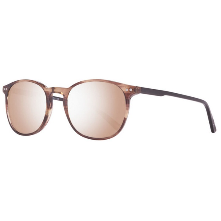 Ochelari soare unisex Helly Hansen HH5008-C01-50, filtru categoria 3, brate 140 mm, pod 20 mm, lentile Ø50 mm, UV400, maro, degradat si polarizat
