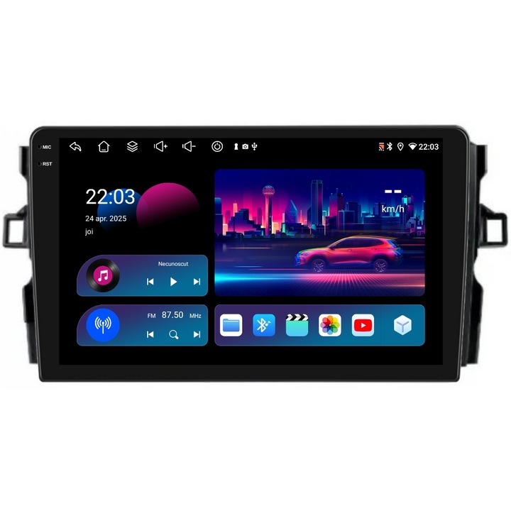 Navigatie PilotOn Toyota Auris E15 2006-2012 9 inch 4GB 64GB 8 CORE