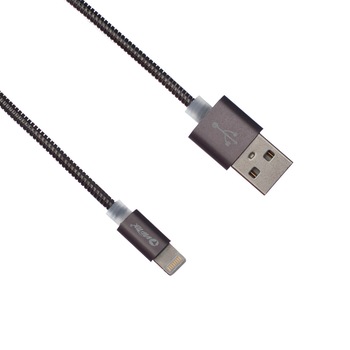 Cablu de date pentru IPhone, metalic, Purple Gray Cablu de date pentru IPhone, metalic, Purple Gray