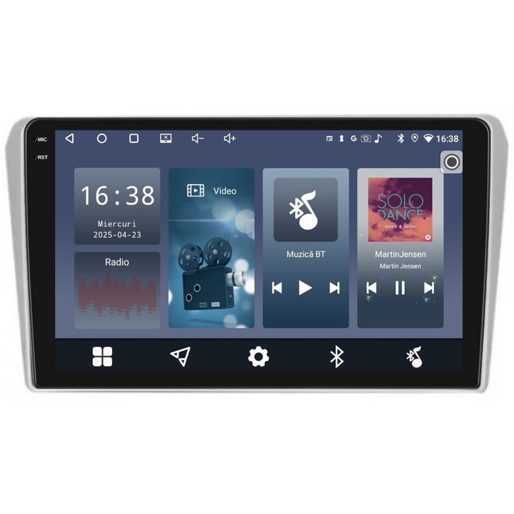 Navigációs rendszer Toyota Avensis T25 2003-2009 modellhez, 9 hüvelykes, 2 GB-os, 32 GB-os, 4 magos kijelzővel