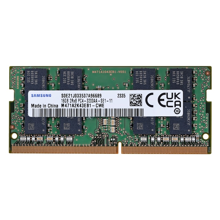 Memorie RAM SO-DIMM 16GB DDR4 3200MHz, Samsung, 260-pin, 2Rx8
