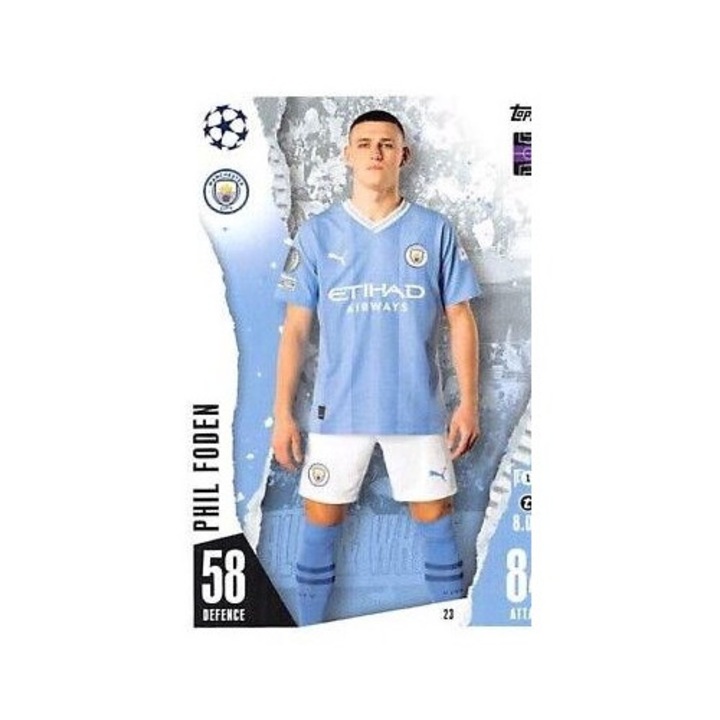 Игрална карта Match Attax 2023/24 23 Phil Foden Topps