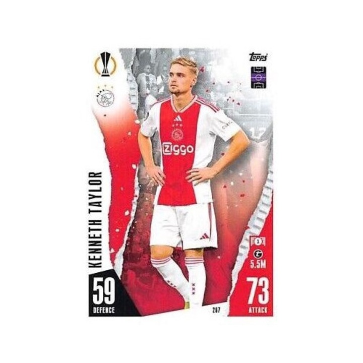 Carte de joc Match Attax 2023/24 267 Kenneth Taylor Topps