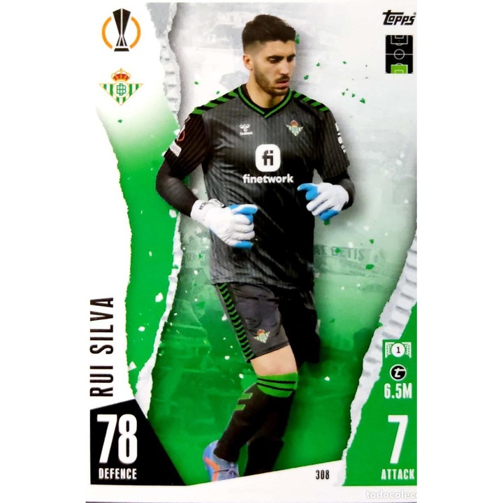 Joc de societate, Topps, Match Attax 2023/24, card de baza, German Pezzella, Real Betis Balompie