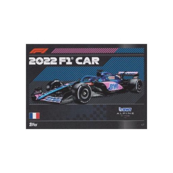 Joc de societate Turbo Attax 2022 47 Alpine Car, Topps