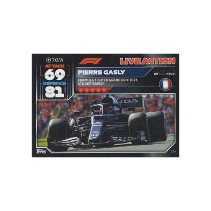 Настолни игри, Turbo Attax 2022, 224 Pierre Gasly, Scuderia AlphaTauri, базова карта