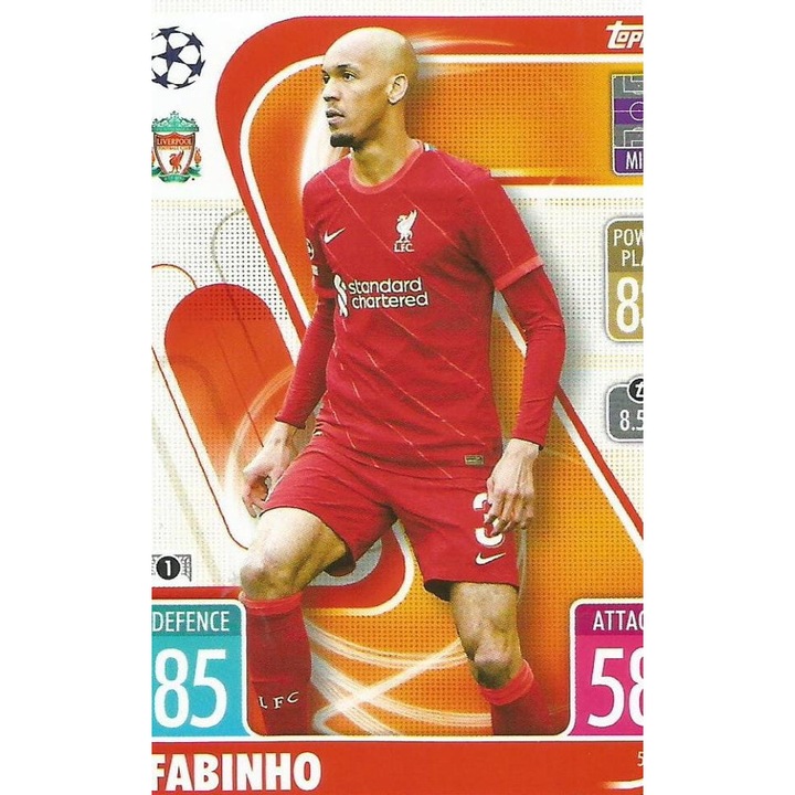 Карти за игра Topps Match Attax 2021/22 55 Fabinho
