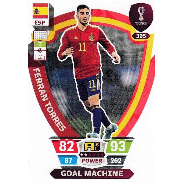 Articol Fan Gaming, Panini, Adrenalyn XL World Cup Qatar 2022, Ferran Torres, POWER, Goal Machine