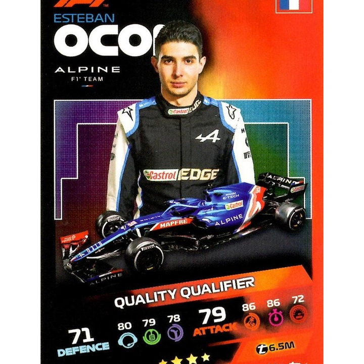 Jocuri de societate, Topps, Turbo Attax 2021, set 164 Esteban Ocon