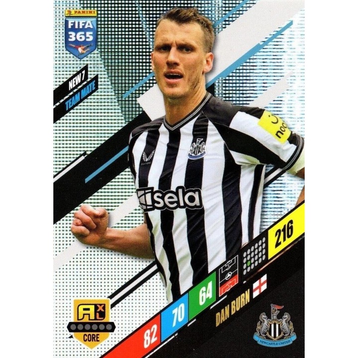 Настолна игра Panini Adrenalyn XL 365 2024 Dan Burn Newcastle United, базова карта