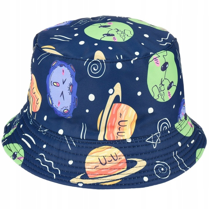 Caciula bucket hat copii, 54, multicolor, material rapid uscare, unisex