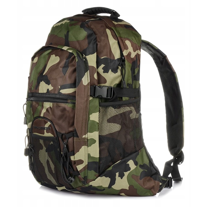 Rucsac mare Bag Street, material waterproof, culoare moro, dimensiuni 50x42x20cm