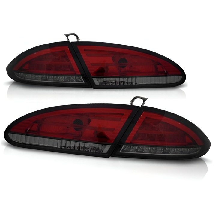 2 darabos LED hátsó lámpa szett, Sonar, Seat Leon 2005-2009-hez, füstpiros