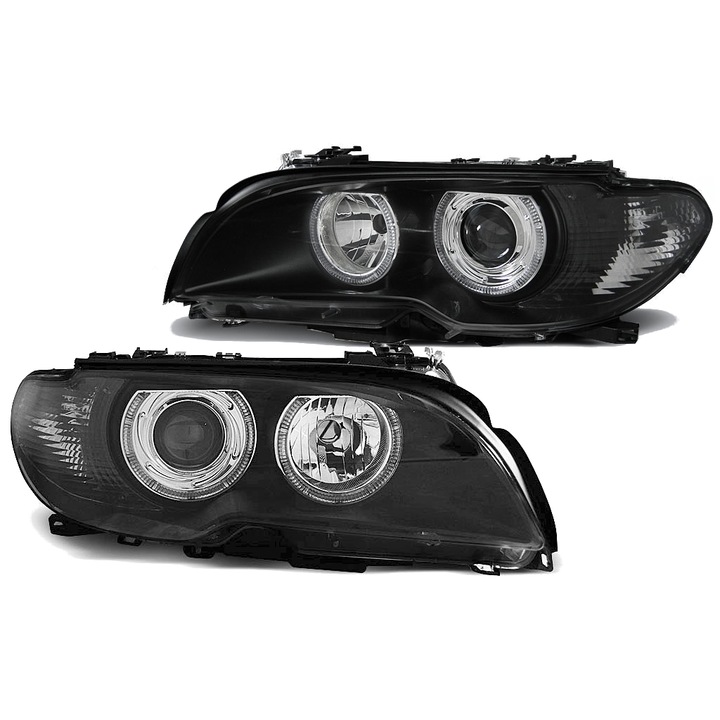 Projektor szett BMW E46 2003-2006 Coupe Cabrio DEPO, H7, elektromos állítással