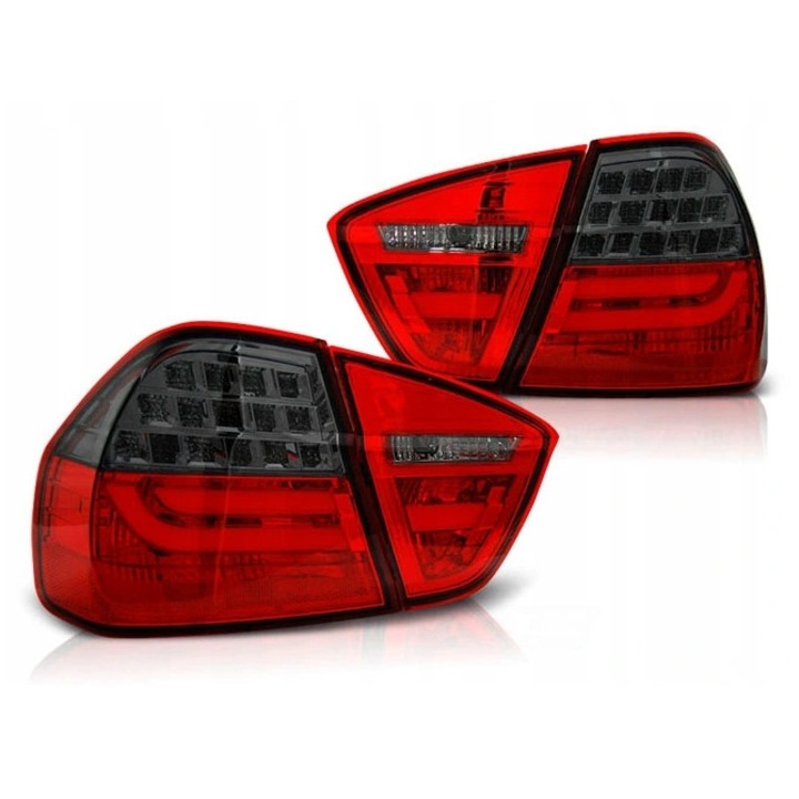 Комплект LED задни светлини BMW E90 Sedan 2005-2008, опушено червени, 2 броя